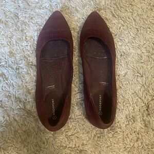 Rockport burgundy flats